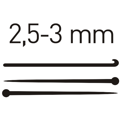 Nadelstärke 2,5-3 mm - Nadelstärke 2,5-3 mm