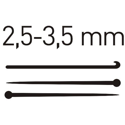 Nadelstärke 2,5-3,5 mm - Nadelstärke 2,5-3,5 mm