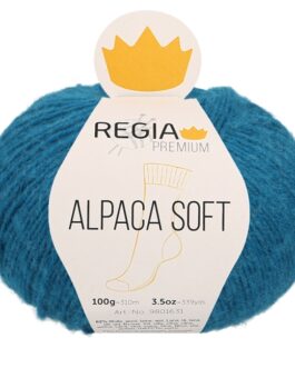 Regia 4-Fädig PREMIUM Alpaca Soft  ca. 310 m col. 00069 petrol 100 g