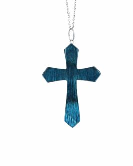 Halsketten Large Cross indigo royal