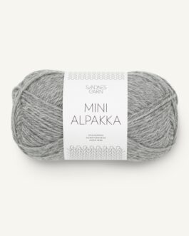 Mini Alpakka grey mottled