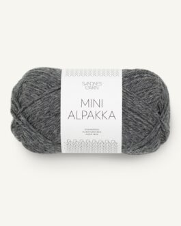 Mini Alpakka dark grey mottled