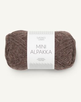 Mini Alpakka medium brown mottled