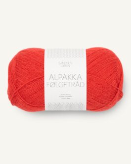 Alpakka Folgetrad scarlet red