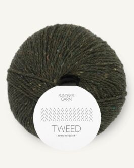 Tweed recycled olivengronn